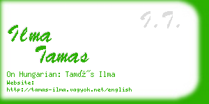 ilma tamas business card